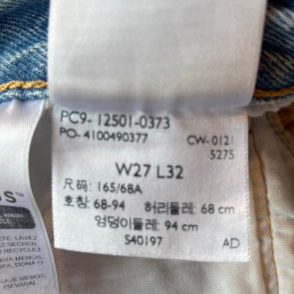 Levi's 501 Premium Straight Leg Jeans High Waisted No Stretch Womens Size 27x32 - Picture 4 of 10